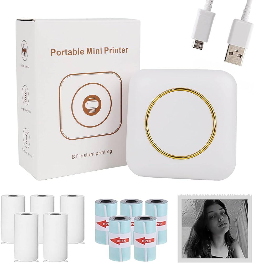 Portable Mini Printer – BT Instant Printing Souq Al Riyad
